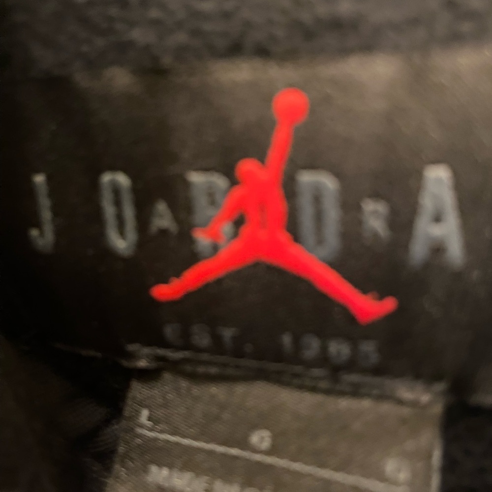 Jordan Black Hoodie with Red Jumpman Logo - Picture 3 of 3